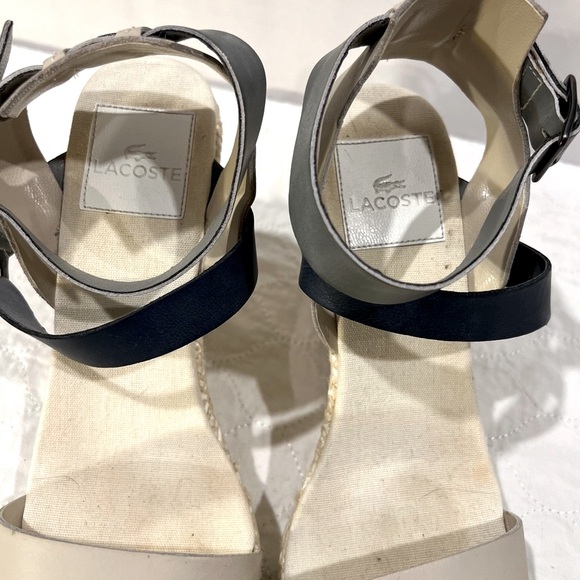 Lacoste kellam heeled sandals off white - Picture 5 of 6